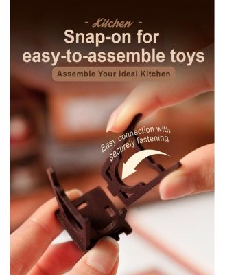 Miniature House Kit, DIY Miniature Dollhouse Kit for Adults,Model Kits for Adults to Build with LED, Birthday for Adult Homey Kitchen