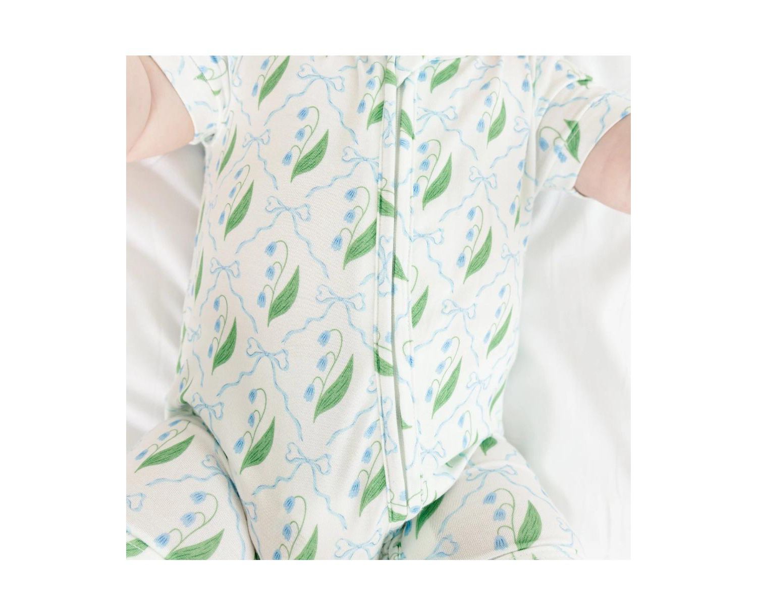 Baby Girls Bluebell Bows Bamboo Sleeper