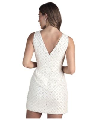 Women's Sleeveless Embellished Mini Dress