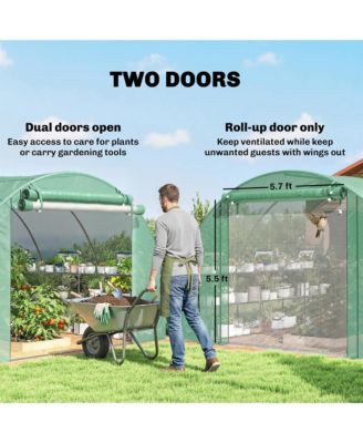 Walk-in Tunnel house with Shelves, Hoop House house