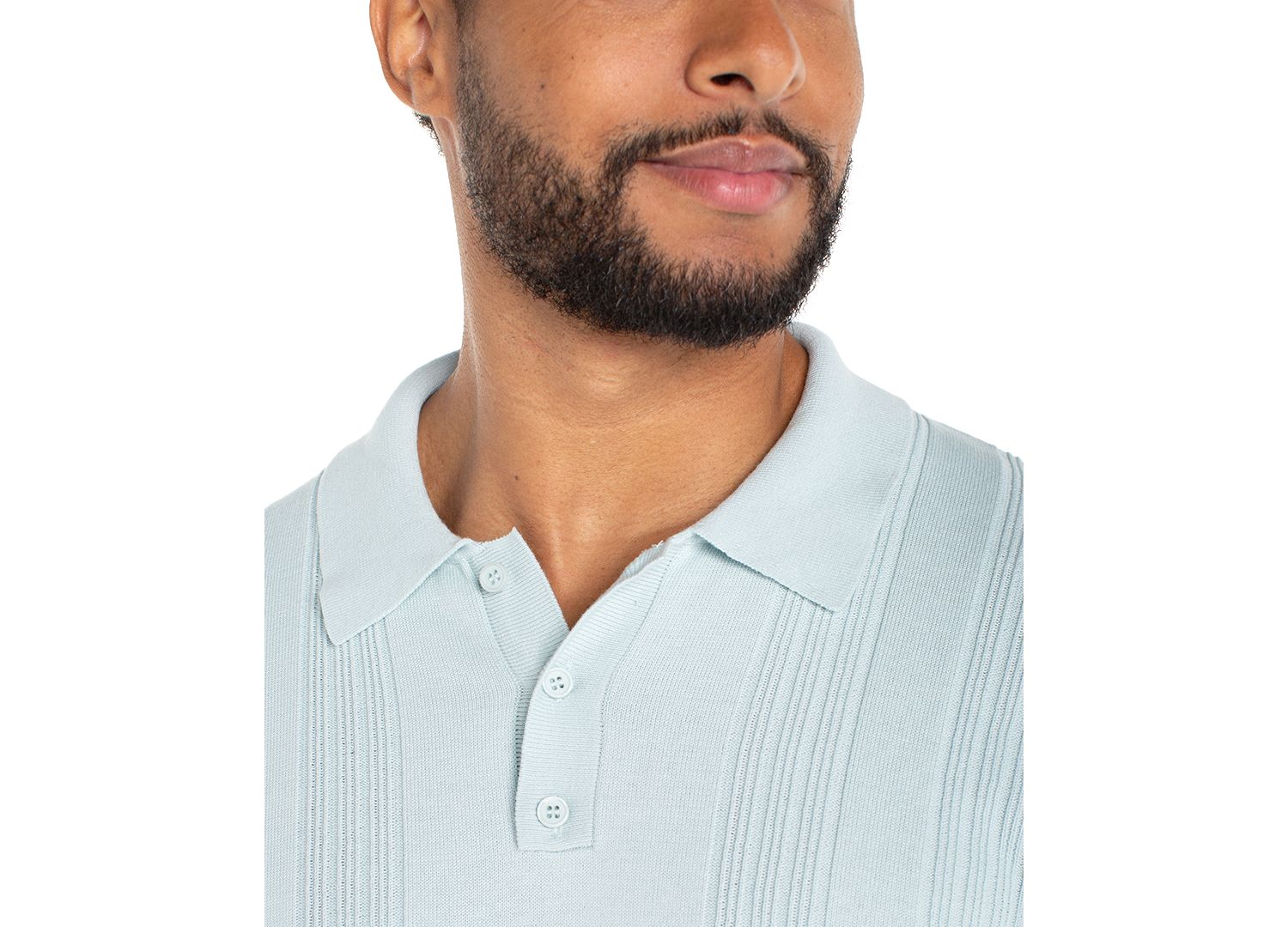 Men's Short-Sleeve Knit Polo Sweater