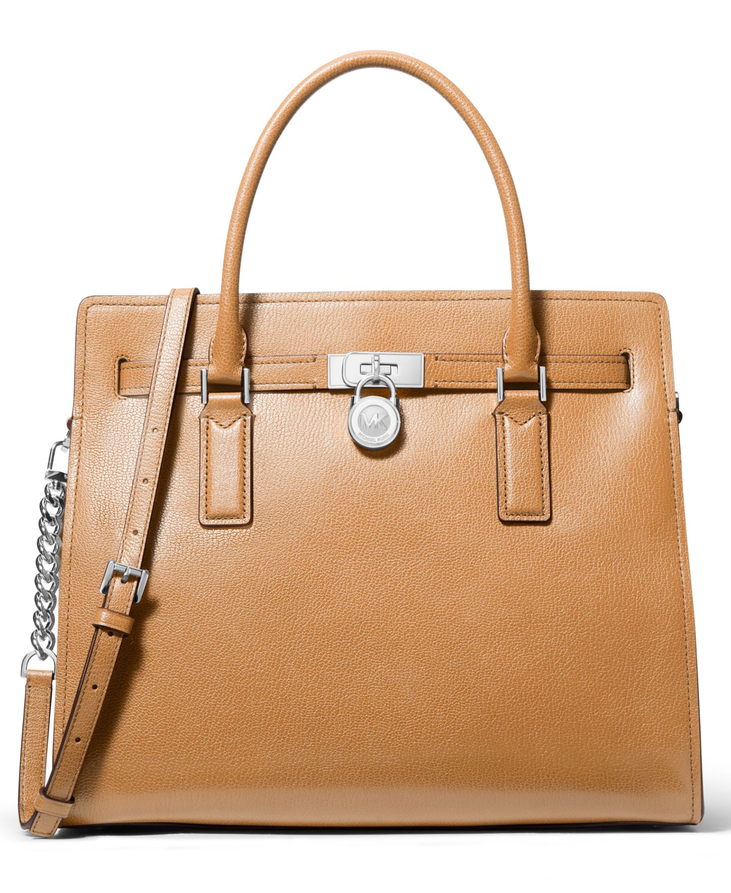 Женская сумка MICHAEL Michael Kors Michael Kors Hamilton Moderne Large Leather Satchel — фото 1