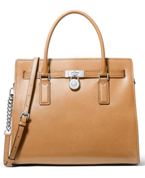 Женские сумки MICHAEL Michael Kors Michael Kors Hamilton Moderne Large Leather Satchel