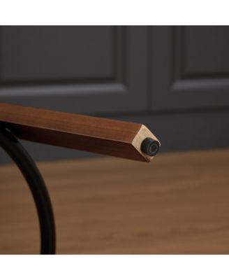 Set of 3 Mid-Century Modern Swivel Bar Stool with Cane Back, Walnut Wood Frame and 360° Swivel Seat