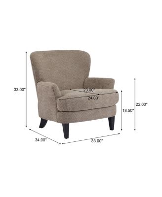 Gerald Boucle Upholstered Club Chair