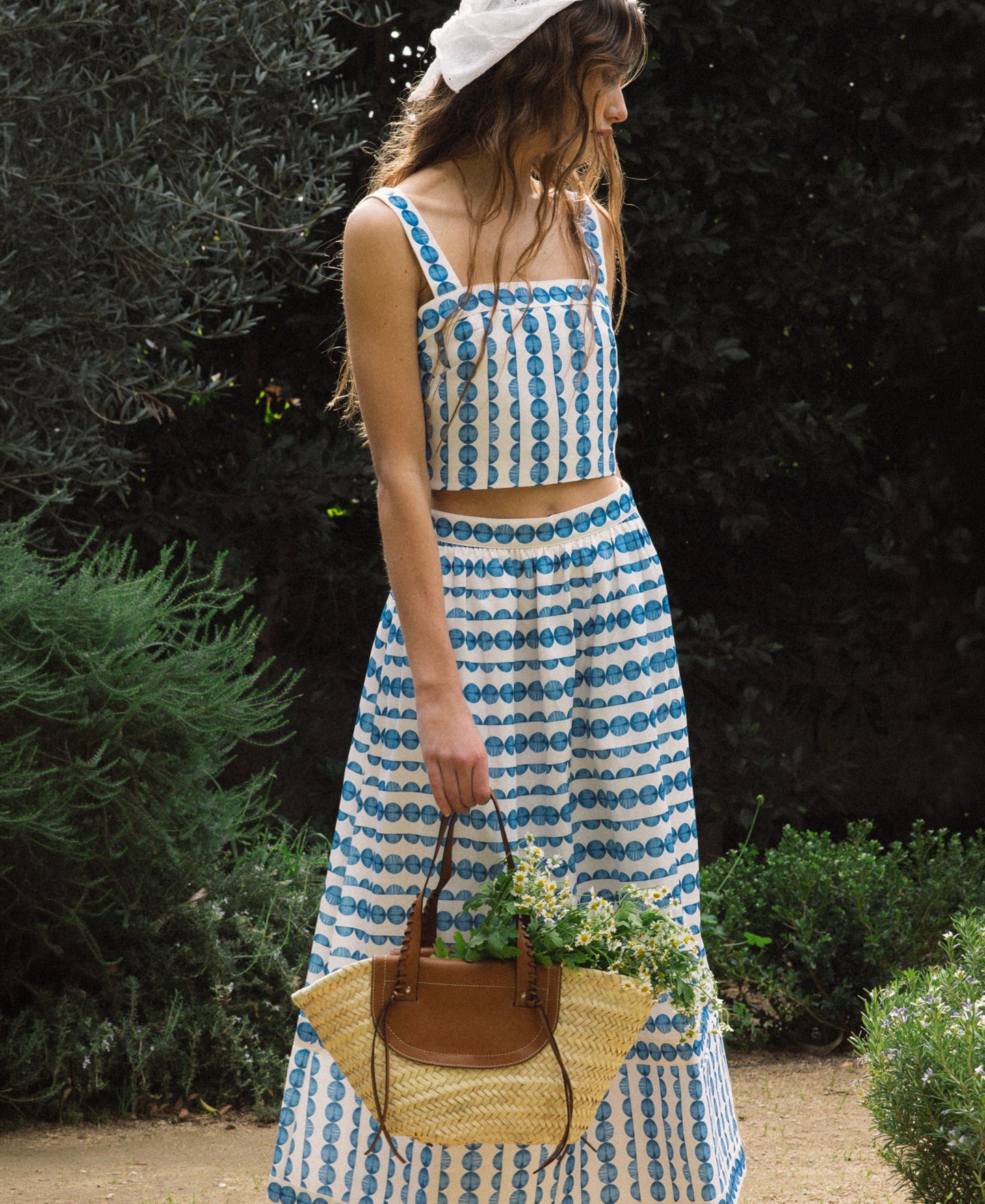 Женская юбка French Connection Structured Taffeta Midi, цвет: Насыщенный синий — фото 3
