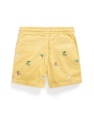 Boys' 2T-7 Polo Prepster Embroidered Corduroy Shorts