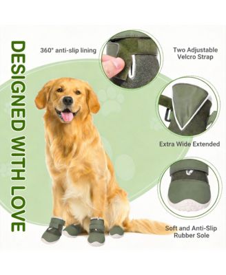 Dog Boots for Large Dogs - Breathable, Waterproof, Anti-Slip, Hiking