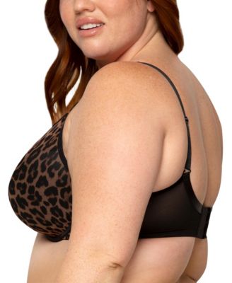 Women's Sheer Mesh Plunge T-shirt Bra