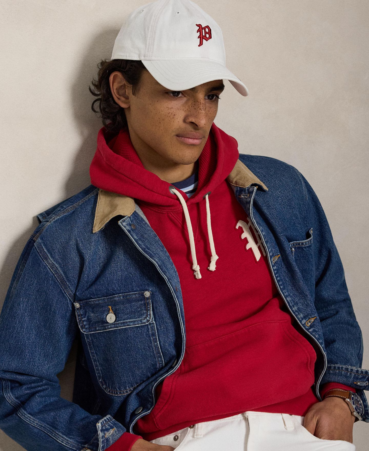 Мужской свитшот Polo Ralph Lauren Philadelphia Phillies™ Logo Patch, цвет: Красный — фото 5