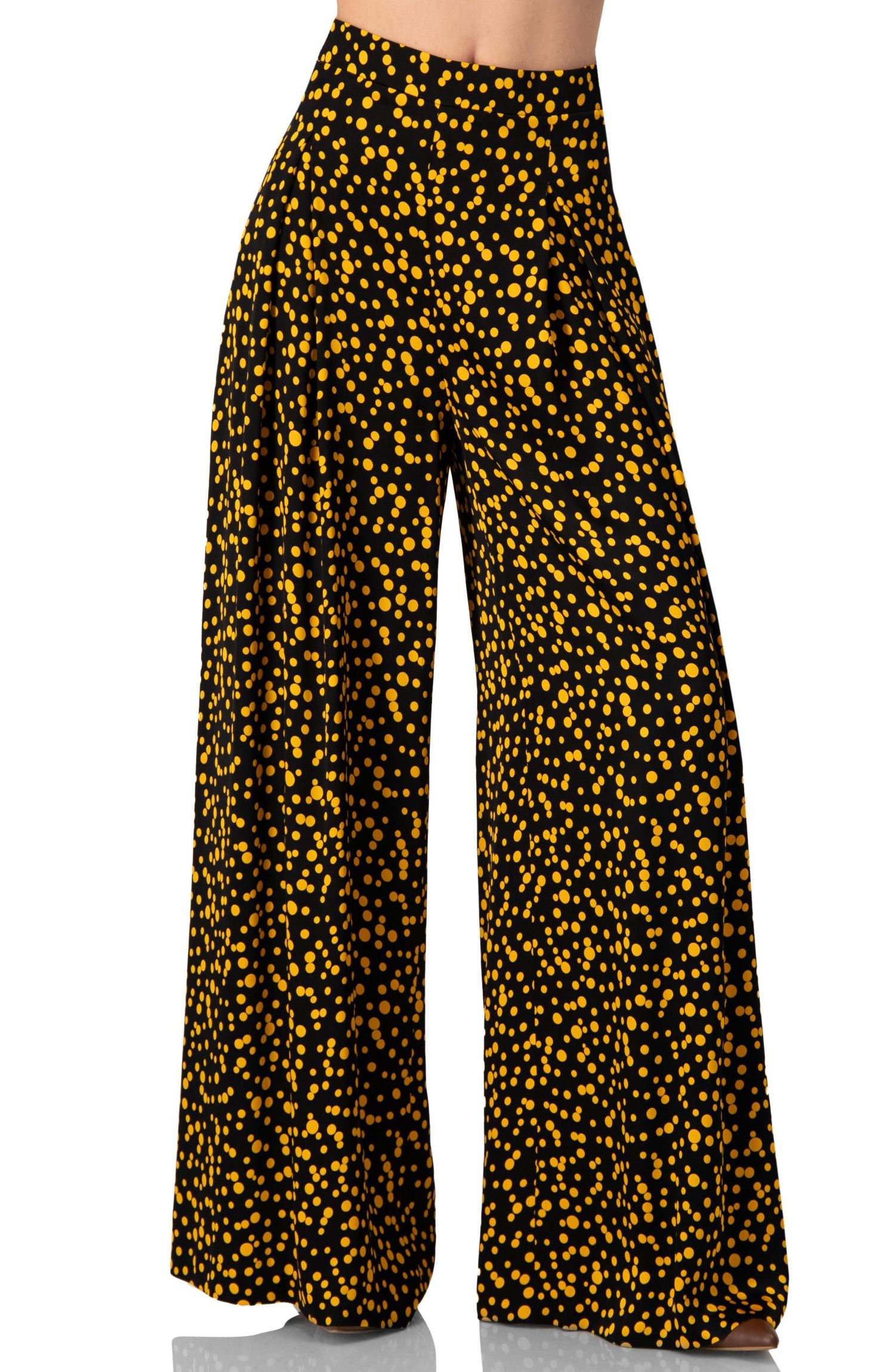 Women's Wide-Leg Polka Dot Pants