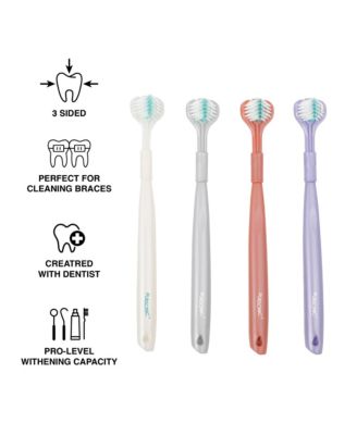  3D Advanced Tech 360degree(s) Full Coverage Toothbrush Set (4-Pack)