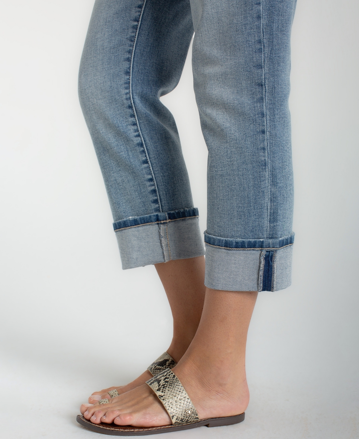 Liverpool Los Angeles Petite Marley Cropped Girlfriend Cuffed Jeans