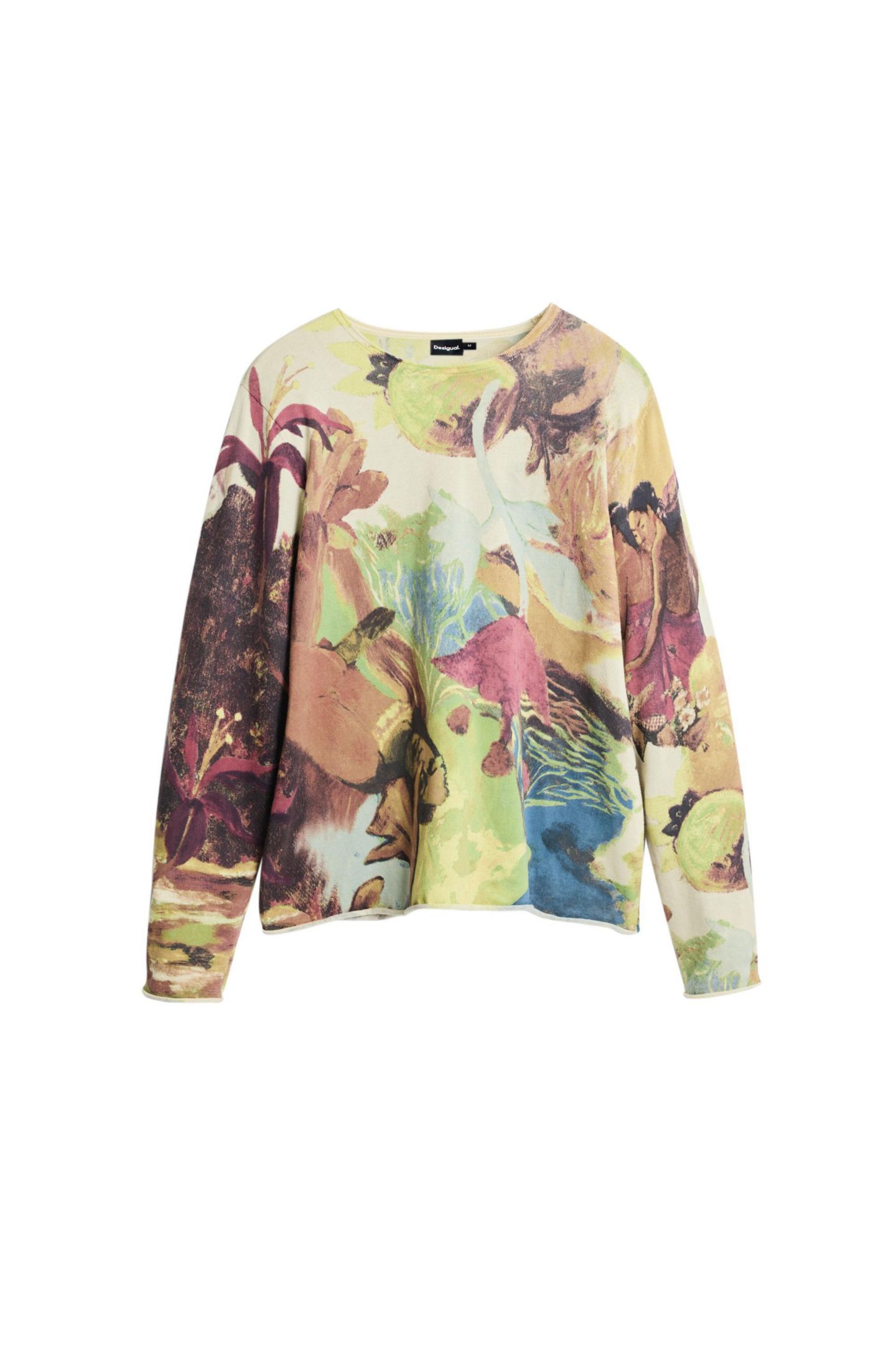 Мужской свитер Desigual Gaugin Printed, цвет: Средний бежевый — фото 5