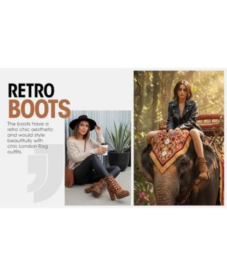 Womens Fremont Leopard Print Chunky Boots