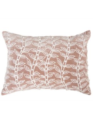 Ella Cotton Velvet Decorative Pillow, 14" x 20"