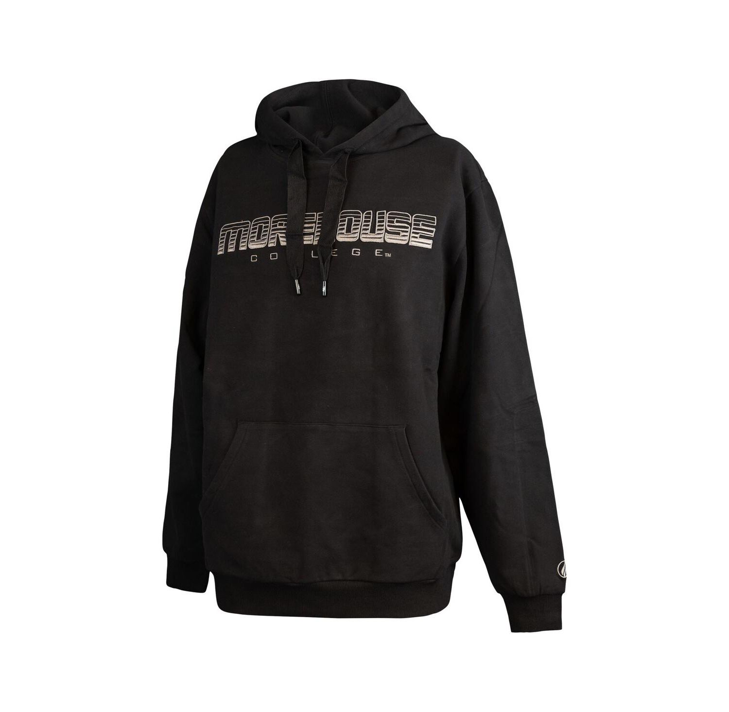 Men's Black Morehouse Maroon Tigers Puff Print Sliced Pullover Hoodie