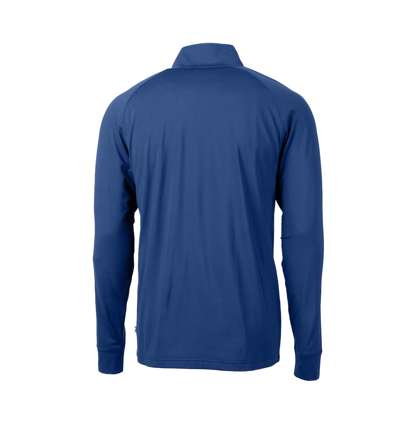 Мужской свитер Cutter & Buck Royal Ole Miss Rebels Adapt Eco Knit Stretch Quarter-Zip Pullover — фото 2