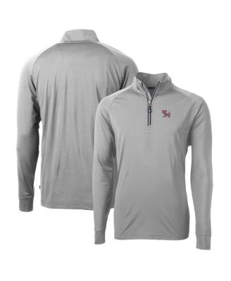 Men's Gray Clemson Tigers Adapt Eco Knit Stretch Quarter-Zip Pullover