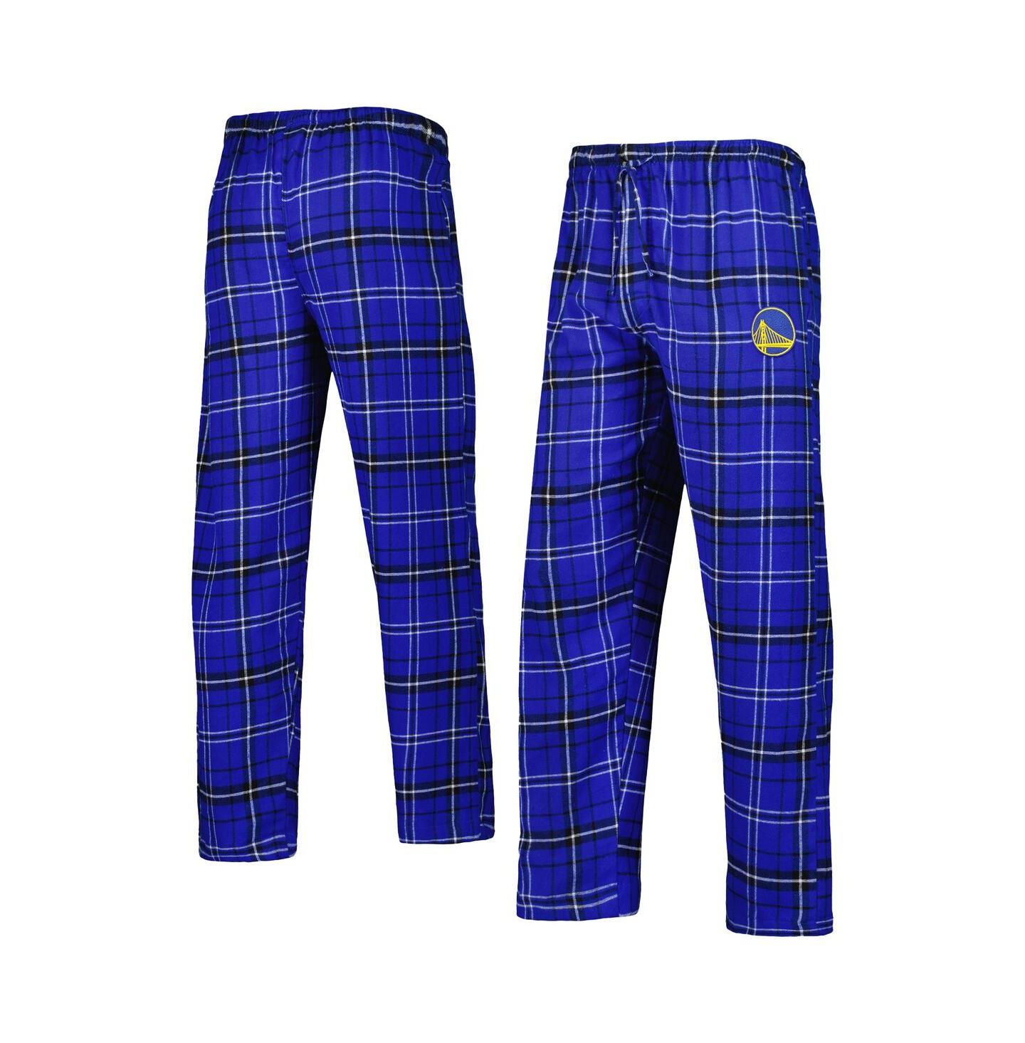 Мужские фланелевые штаны Concepts Sport Golden State Warriors Ultimate Plaid, Royal/Black — фото 1