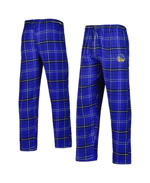 Мужские фланелевые штаны Concepts Sport Golden State Warriors Ultimate Plaid, Royal/Black