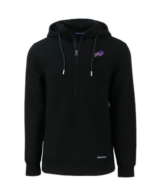 Men's Black Buffalo Bills Primary Mark Roam Eco Half-Zip Pullover Hoodie