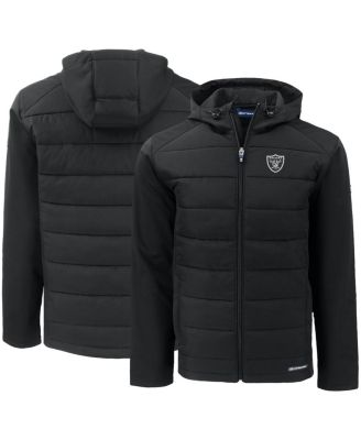Men's Black Las Vegas Raiders Evoke PrimaLoft Hybrid Eco Softshell Full-Zip Hooded Jacket