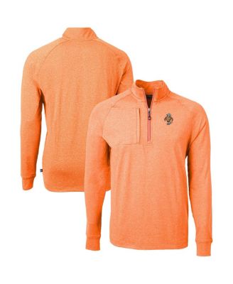 Men's Heather Orange Tennessee Volunteers Vault Adapt Eco Knit Heathered Raglan Quarter-Zip 