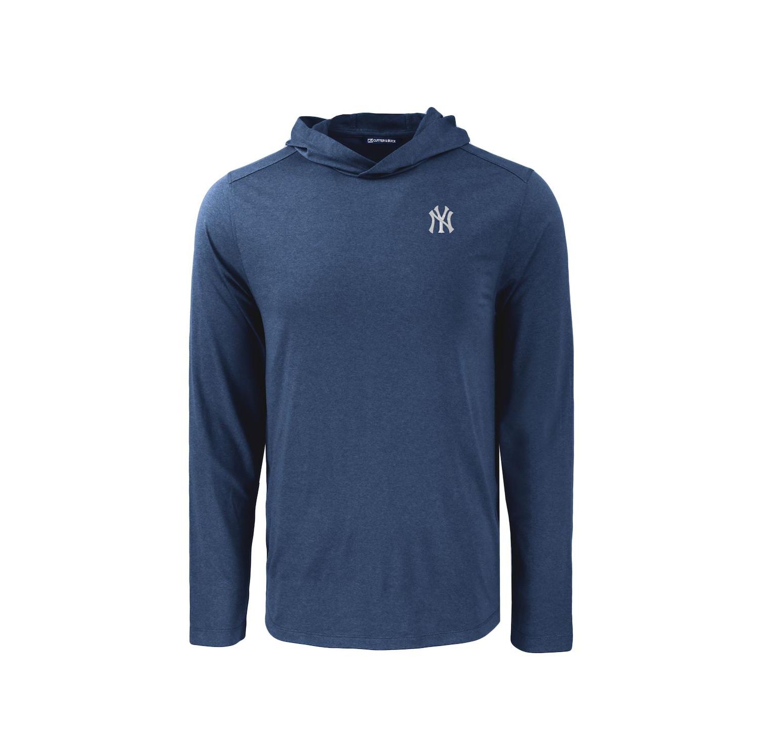 Men's Navy New York Yankees Coastline Epic Comfort Eco Hoodie Long Sleeve T-Shirt