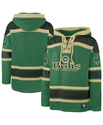 Men's Kelly Green Chicago Bulls McLucky Superior Lace-Up Pullover Hoodie