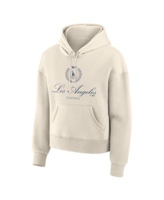 Women's Cream Los Angeles Dodgers Legacy Fleece Hoodie