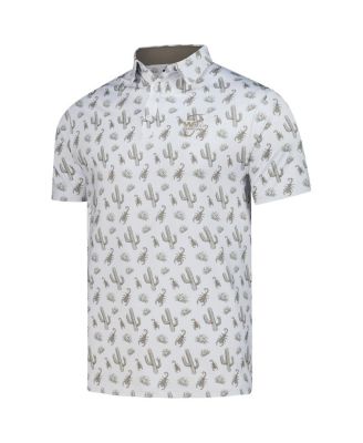 Men's Gray WM Phoenix Open Calyspo Cactus Polo Shirt