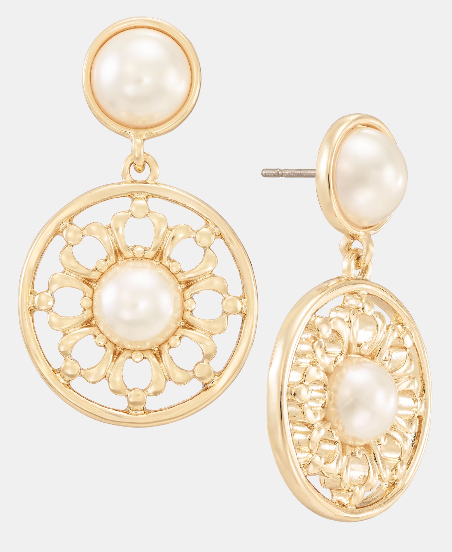 Imitation Pearl Drop Earrings
