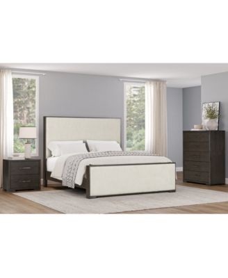 Ryder 3-Pc. Oak veneer California King Bed, Chest and Nightstand Set