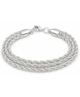 Triple Twisted Rope Chain Bracelet