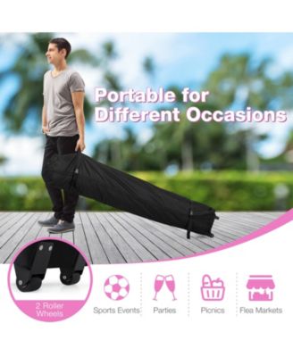 10x10 ft Pop-Up Canopy Gazebo with Wheeled Carry Bag