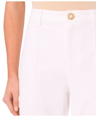 Women's Wide-Leg Pintuck Jeans