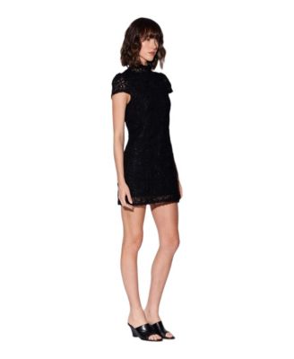 Women's Ariana Lace Mock Neck Mini Dress