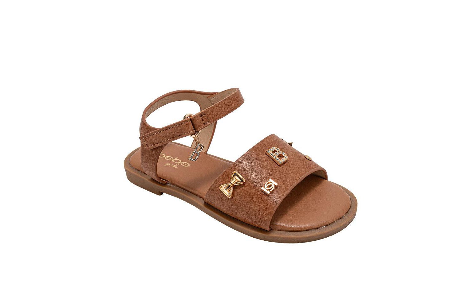 Girls Fashion Sandals - Dressy Shoes with Decorative Metal Charms