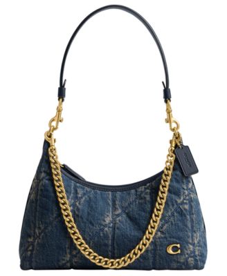 Soft Quilted Loved Denim Juliet Small Shoulder Bag