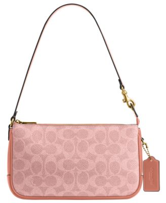 Plaza Small Signature Canvas Slim Shoulder Bag