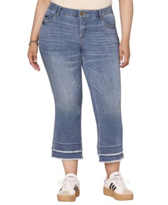Plus Size Kick Flare-Leg Jeans