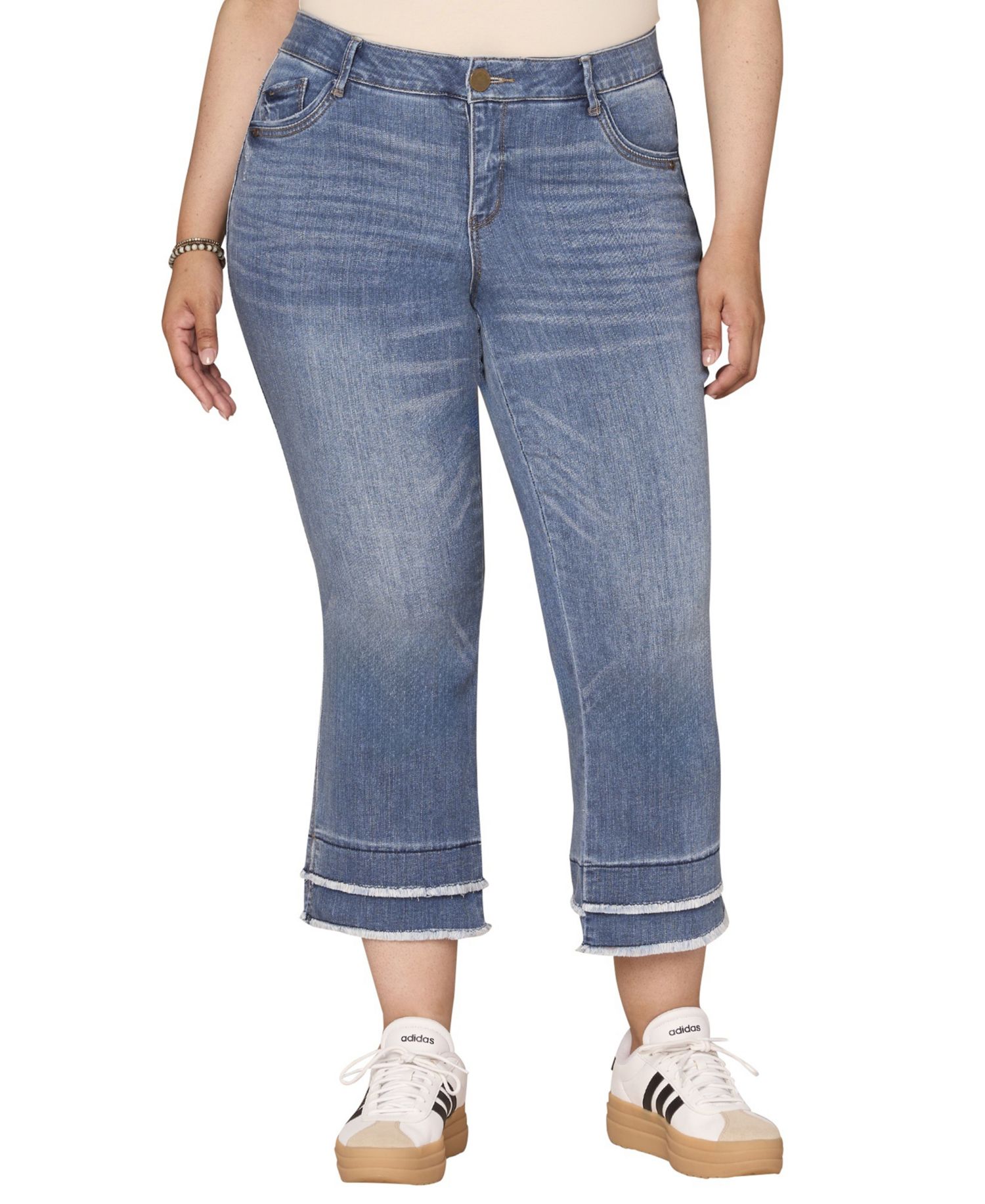 Plus Kick Flare Mid-Rise Jeans