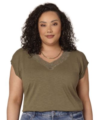 Plus Size V-Neck Sweater Top