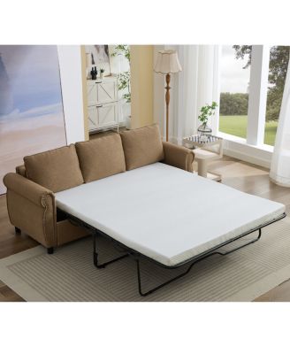 81.5" 2-in-1 Queen Convertible Sleeper Sofa Bed, Pull Out Couch Bed