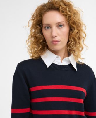 Women's Fern Knitted Placement Stripe Jumper