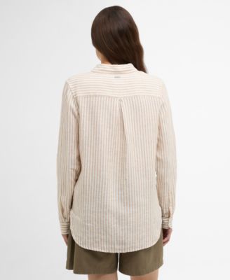 Women's Marine Relaxed-Fit Stripe Shirt