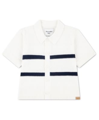 Baby Boys' Striped Button Through Sweater