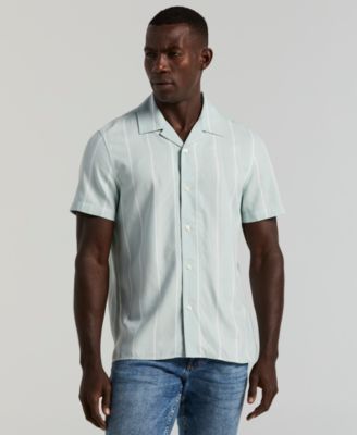 Men's Striped Camp Shirt