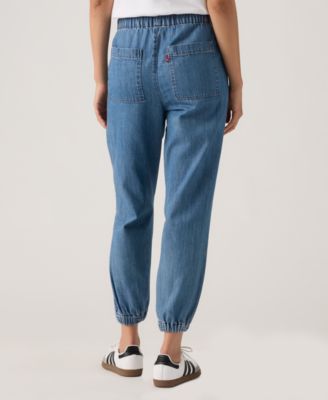 Plus Size Tapered-Leg Mid-Rise Jogger Pants